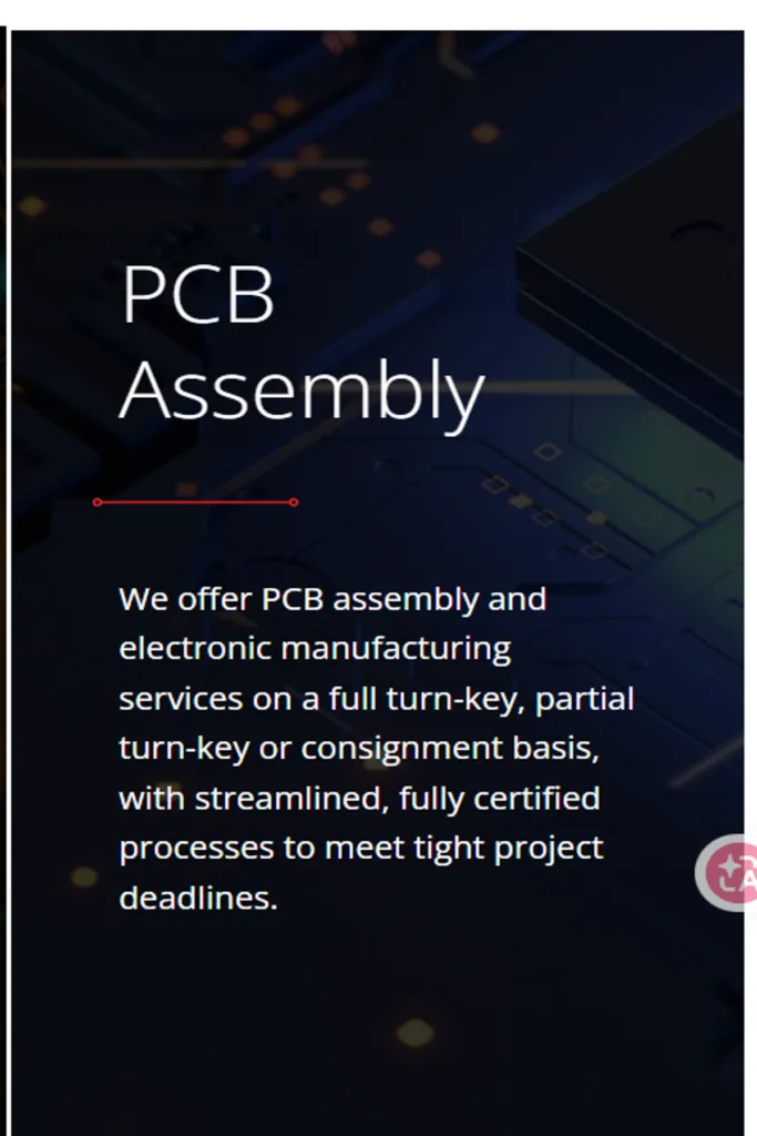 PCB assembly services including SMT, DIP, and turnkey PCBA manufacturing solutions