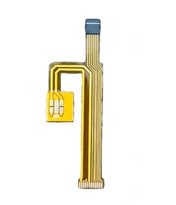 Flexible PCB circuit with narrow traces and connector contacts