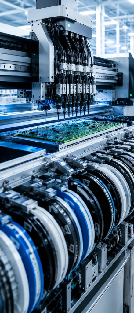 automated SMT pick and place equipment for high-speed PCB assembly production