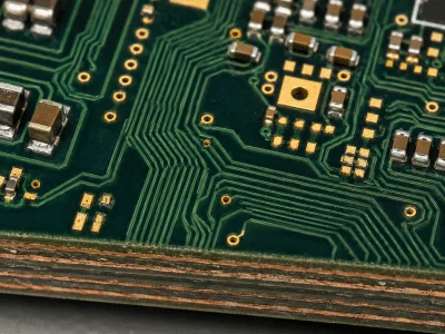 Multilayer PCB stack-up with controlled impedance signal traces