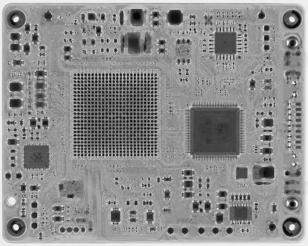 X-ray inspection of PCB assembly for BGA solder joint analysis and quality control