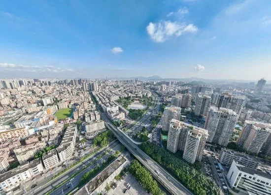 Aerial view of Shenzhen for Topline Circuit PCB manufacturing and assembly