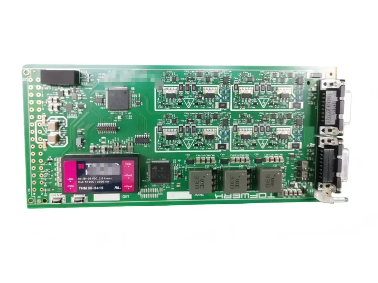 High frequency PCB with RF components and signal traces