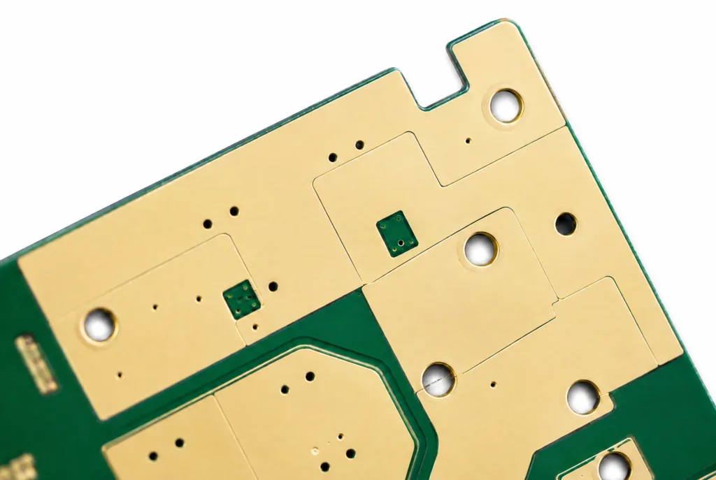 Gold-plated PCB for aerospace electronic applications