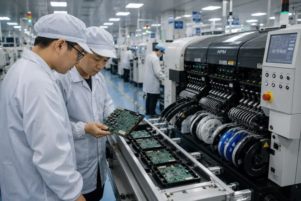 PCB manufacturing team supporting electronics projects across multiple industries